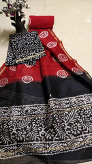 Pure Chanderi Silk Unstitched Suit (Lenght 2.5 Mtr Each Of Top, Bottom & Dupatta) - 7