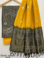 Pure Khadi Unstitched Suit With Khadi Dupatta (Lenght 2.5 Mtr. All) - 37