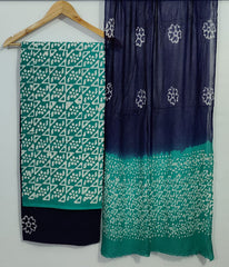 Pure Cotton Printed Salwar Suit With Chiffon Dupatta - 75